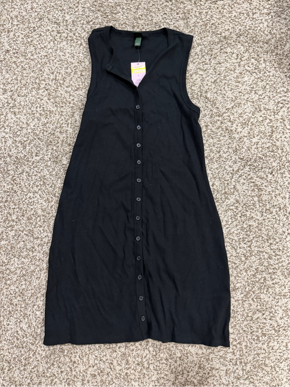 Wild fable black button down dress women’s L